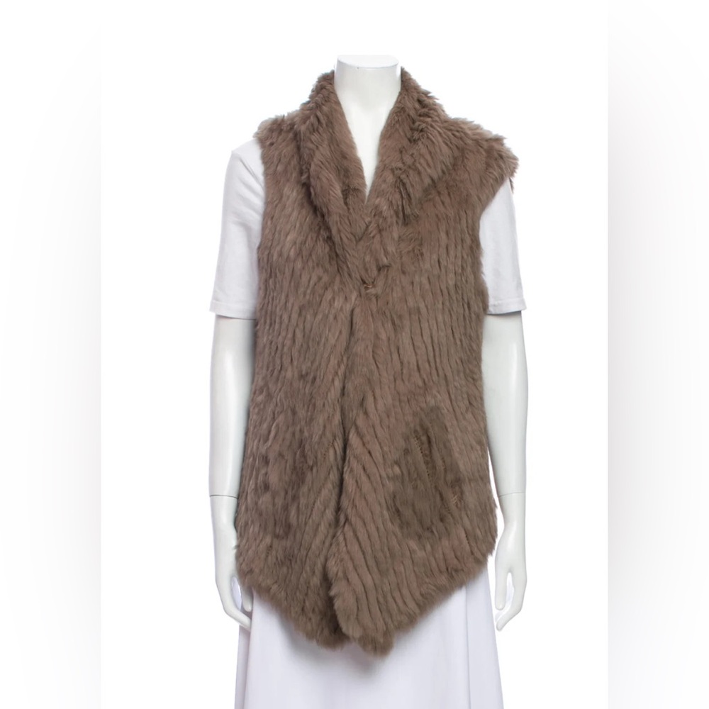 Rabbit Fur Vest Size L Mob Wife